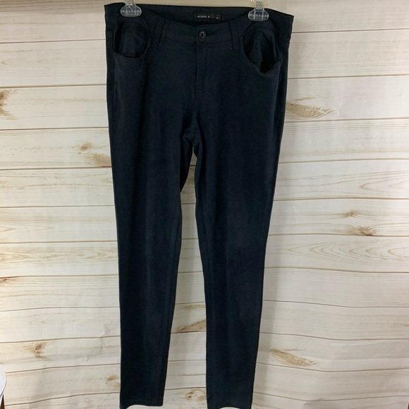 Klique B Navy Suade Skinny Pants - Picture 1 of 11